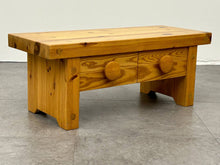 Swedish Pine 2-Drawer Coffee Table / Bench