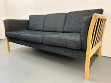 Danish Charcoal Tweed Sofa