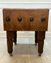 Rolling Butcher Block Island