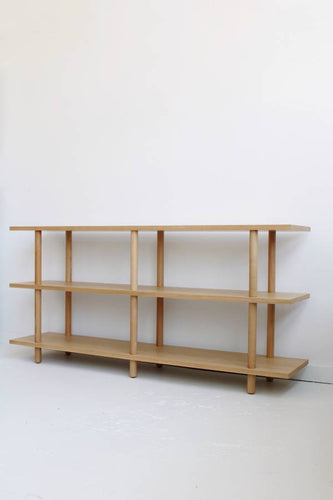 Light Oak Dowel Bookshelf