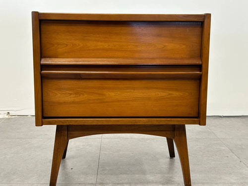 Tapered Leg Walnut Nightstand