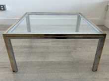 Square Chrome and Glass