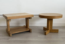 Round Lane Oak End Table