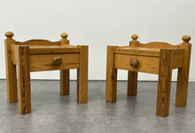 Swedish Pine Nightstand Pair