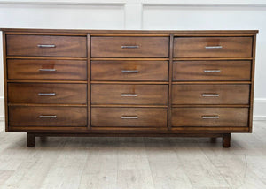 Walnut Silver Handled Dresser