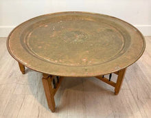 Moroccan Brass Tray Coffee Table