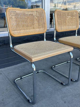 Italian Caned Chrome Chairs (Set of 4)