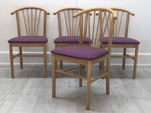 Spindle Back Chairs Dinning Chairs (Set of 4)