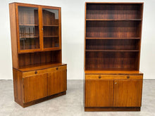 Rosewood 2-Piece Display Cabinet