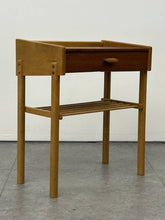 Swedish Oak Side Table Pair