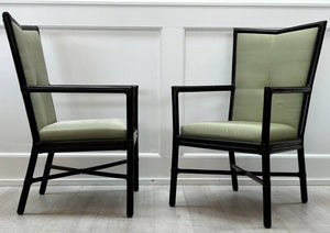 McGuire Cambria Highback Lounge Chairs