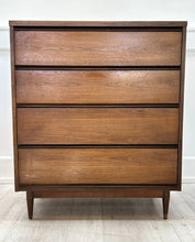 Broyhill Walnut Highboy Chest of Drawers