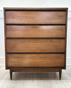 Broyhill Walnut Highboy Chest of Drawers