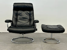 Retro Ekornes Stressless Recliner with Ottoman