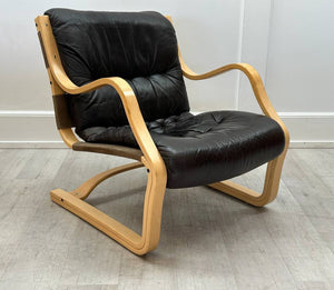 Leather Koivutaro Armchair