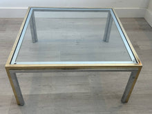Square Chrome and Glass