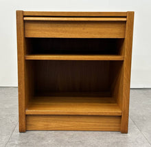 Teak Drawer and Shelf Nightstand