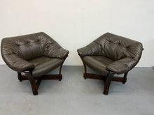 Danish Leather Sling Chairs