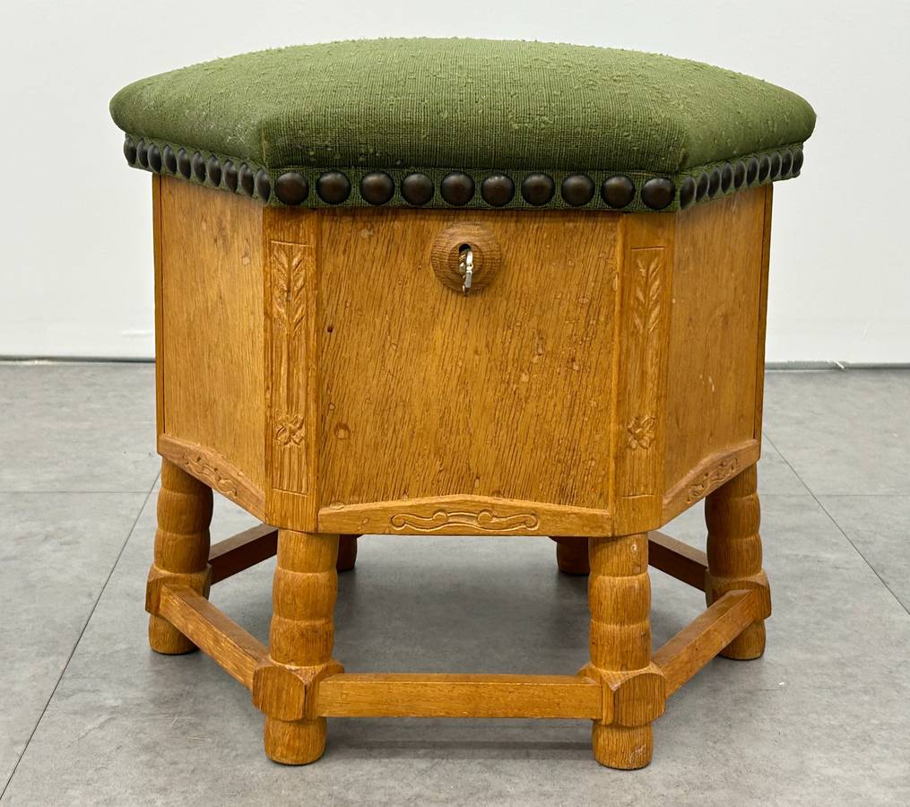 Swedish Locking Storage Ottoman