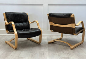 Leather Koivutaro Armchair