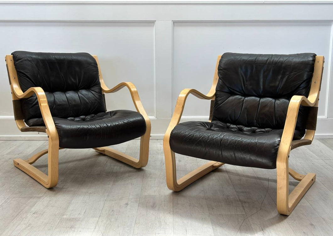 Leather Koivutaro Armchair