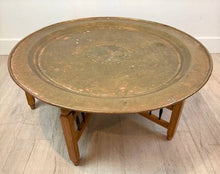 Moroccan Brass Tray Coffee Table