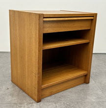 Teak Drawer and Shelf Nightstand