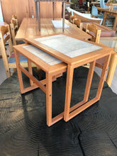 Danish Teak & Tile Nesting Tables