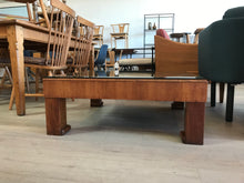 Glass Top Wood Coffee Table