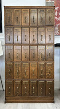 Oak Card Catalog File Cabinet