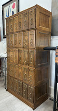 Oak Card Catalog File Cabinet