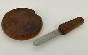 Teak Cheese Board and Knife