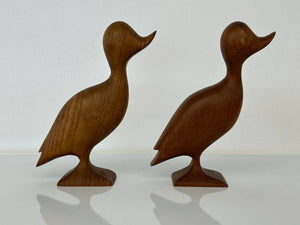 Teak Duck Figurine