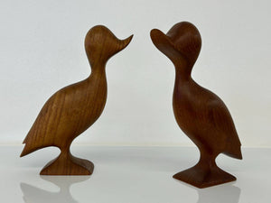 Teak Duck Figurine