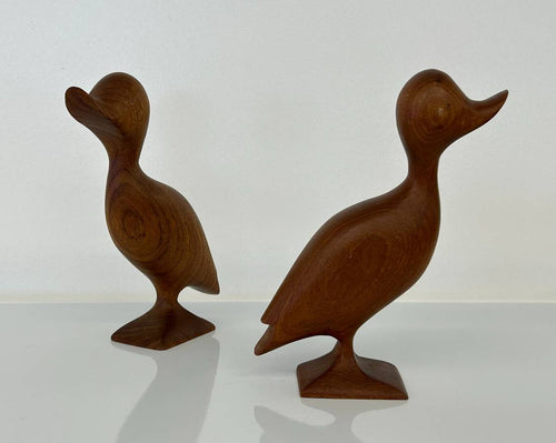 Teak Duck Figurine