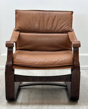 Ake Fribytter Leather Lounge Chair