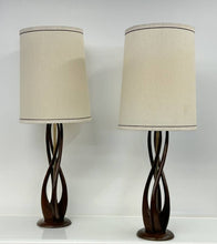 Sculpted Wood Lamp