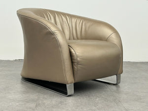 Italian Leather Lounge Chair