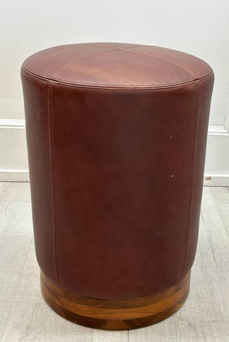 Gold & Williams Leather Ottoman