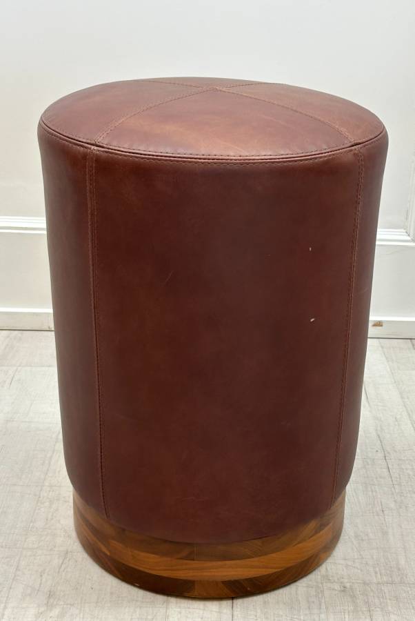 Gold & Williams Leather Ottoman