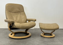 Tan Leather Ekornes Stressless Recliner