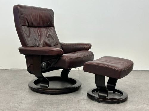 Ekornes Stressless Recliner and Ottoman