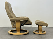 Tan Leather Ekornes Stressless Recliner