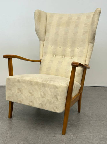 Vintage Swedish Wingback Armchair