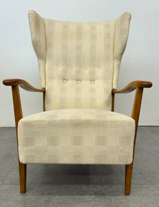 Vintage Swedish Wingback Armchair