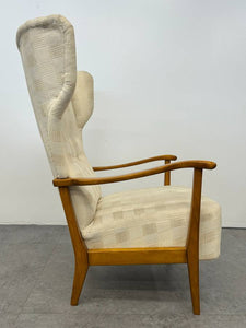 Vintage Swedish Wingback Armchair