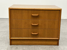 3 Drawer Danish Teak Nightstand