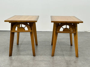 Wagon Wheel End Table