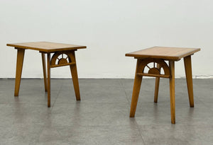 Wagon Wheel End Table