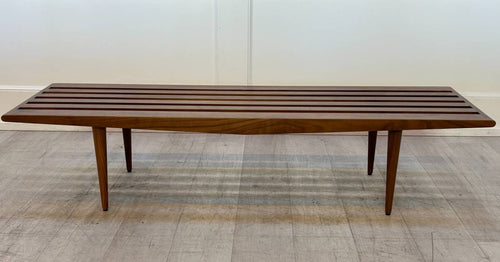 Walnut Slat Bench